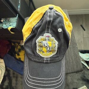 Hufflepuff black and yellow hat
